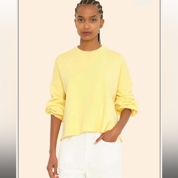 XiRENA canary yellow honor sweatshirt - Picture 1 of 9